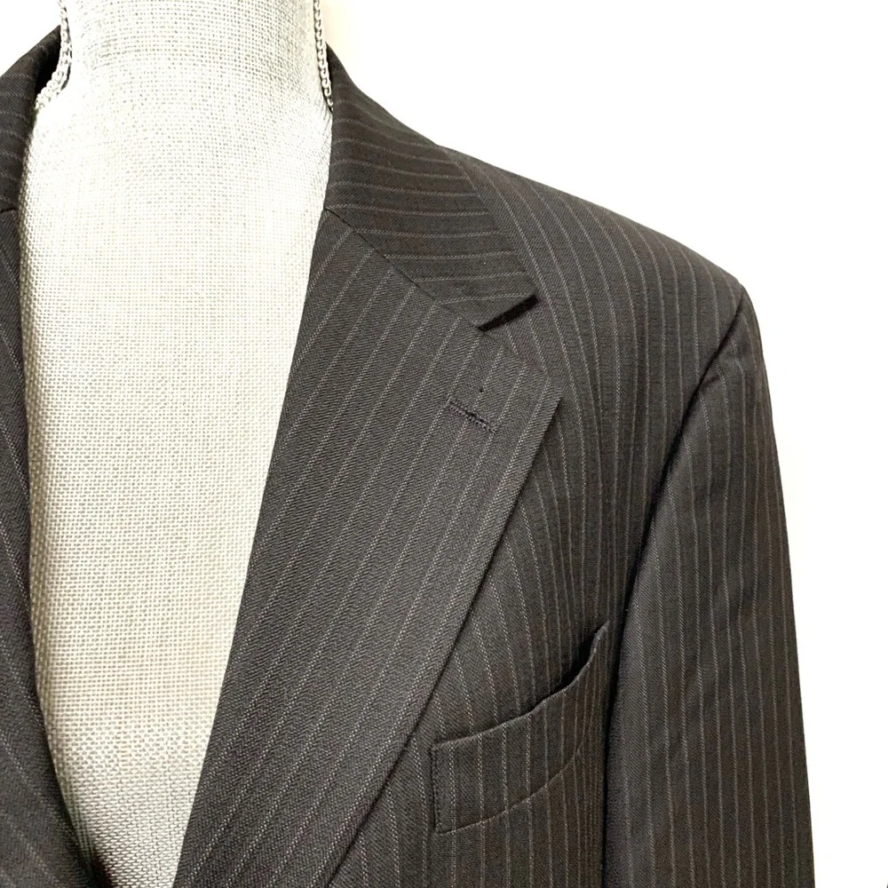 OSCAR DE LA RENTA PINSTRIPE SUIT AND PANTS - Picture 3 of 13